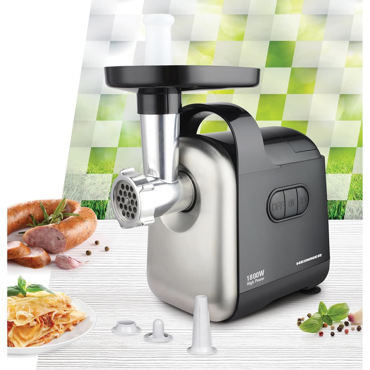 Masina de tocat Heinner MG-D1800BK