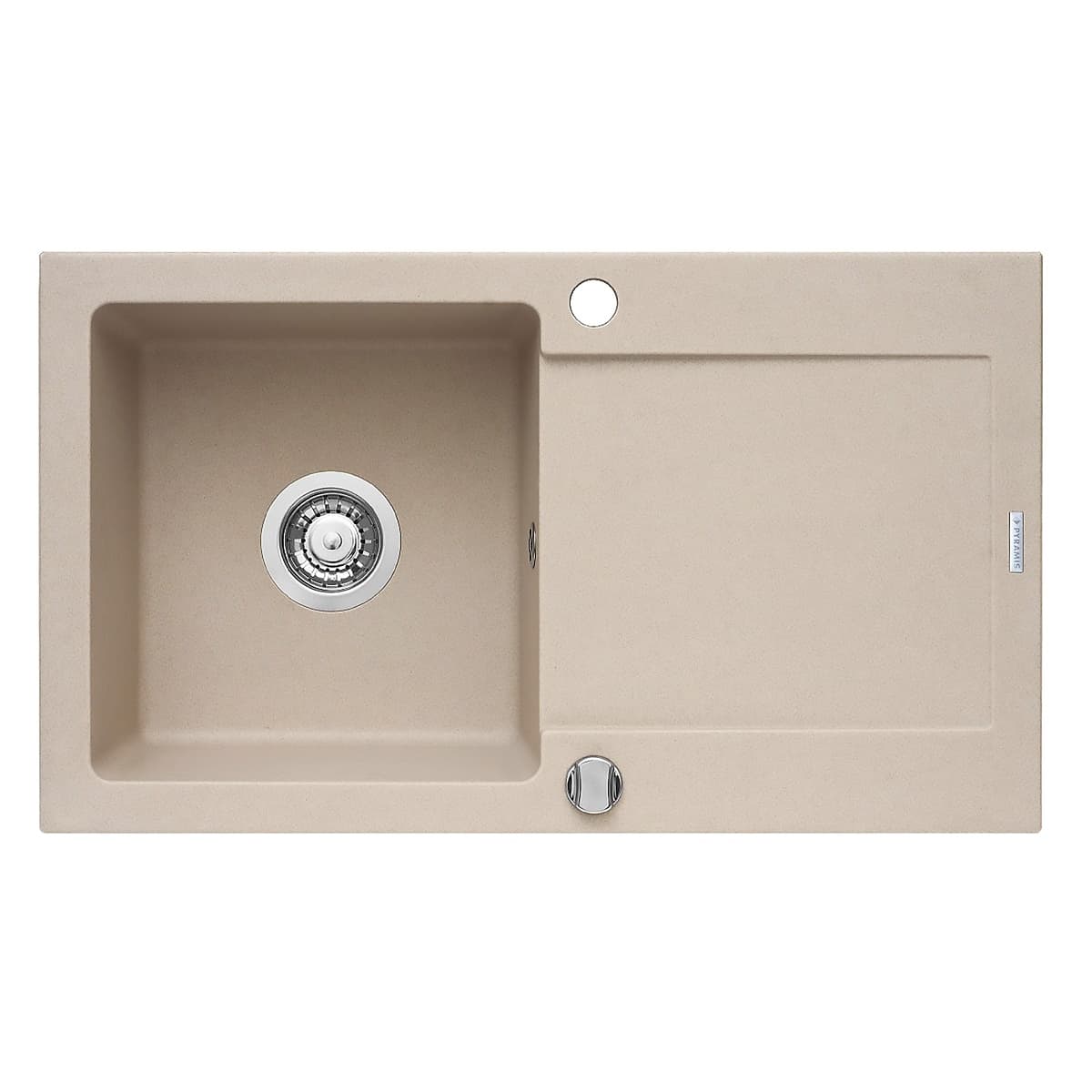 Chiuveta bucatarie MIDO 76X44 1B 1D Beige Pyramis 070001101