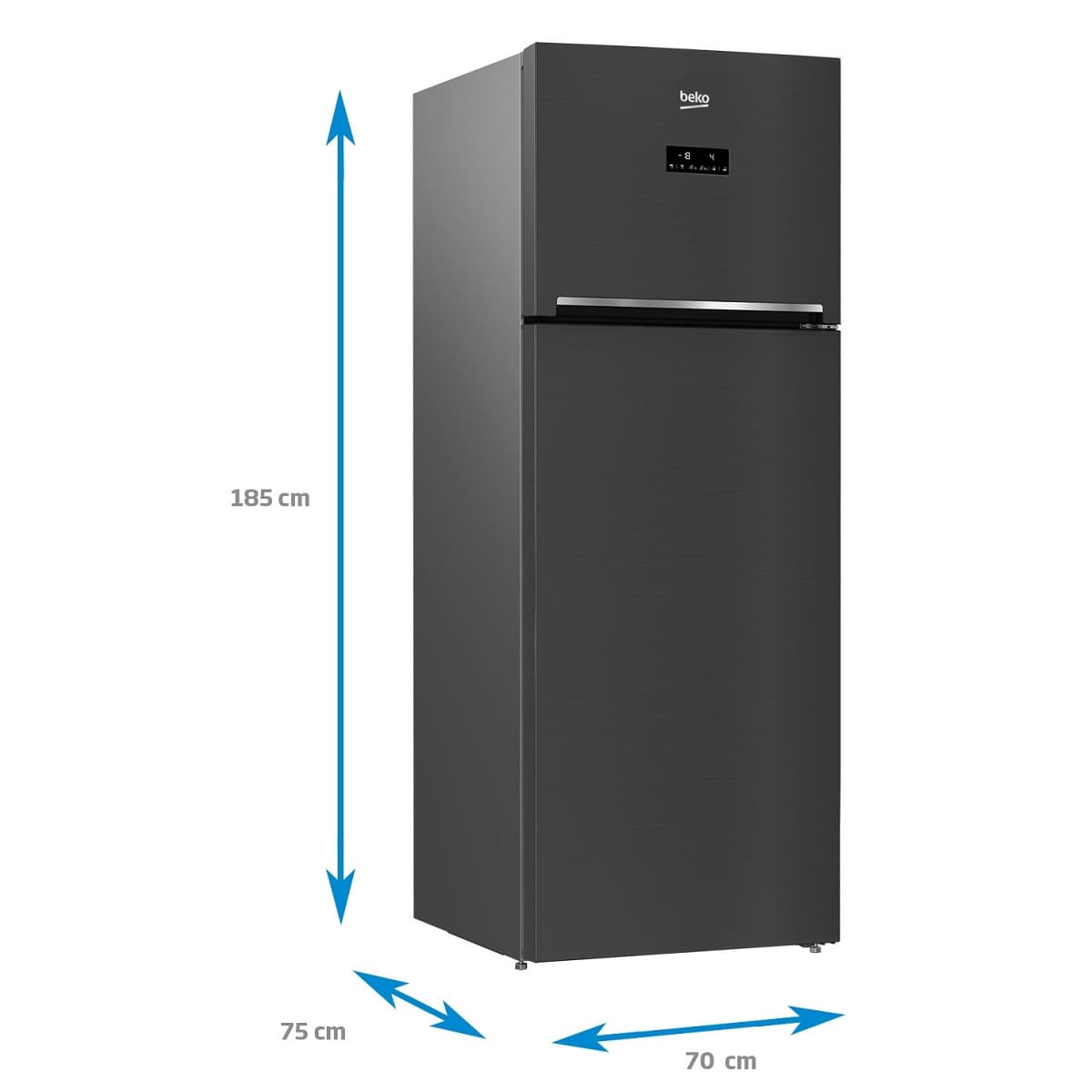 Frigider cu doua usi BEKO RDNE505E30ZXBRN