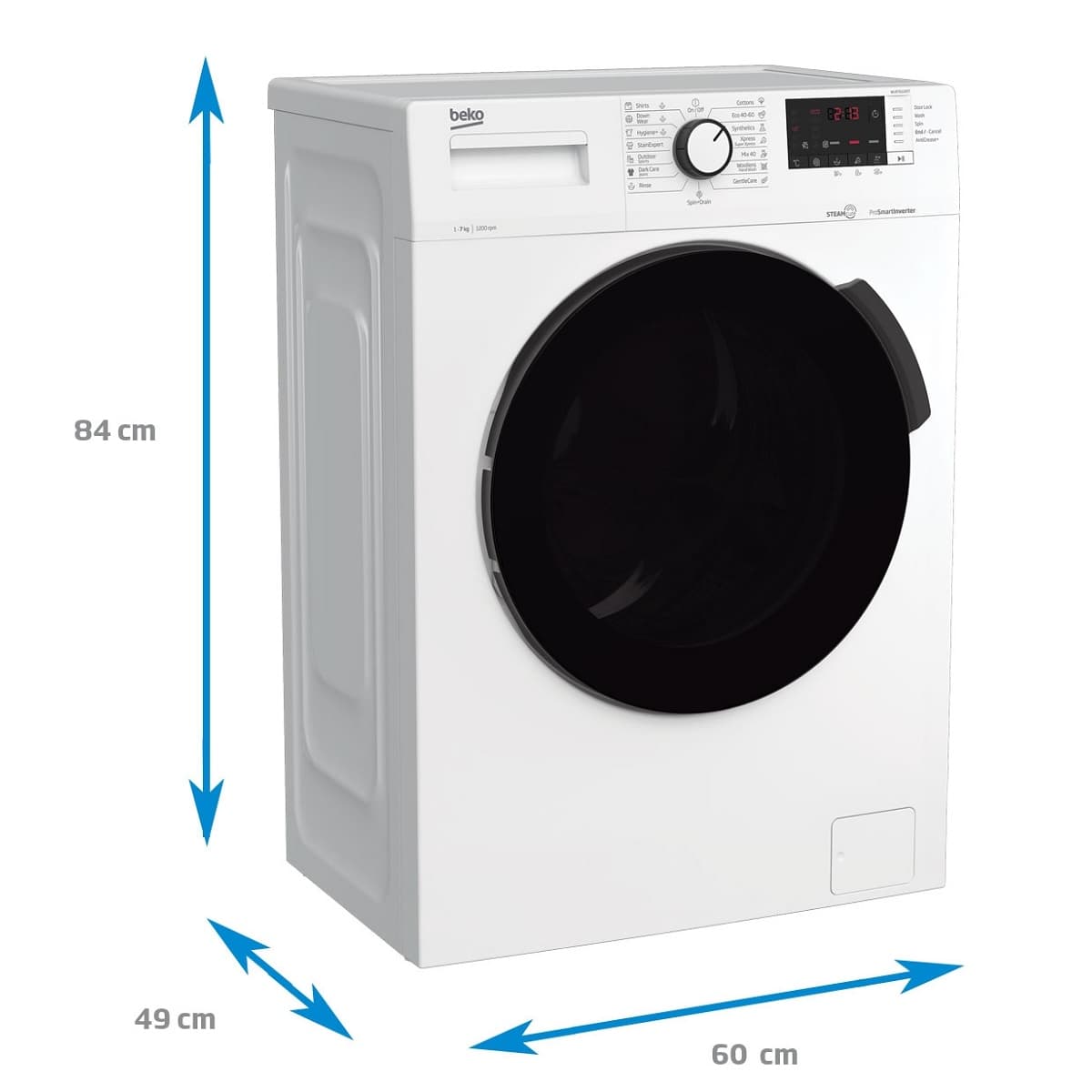 Masina de spalat rufe frontala slim BEKO WUE7612XST