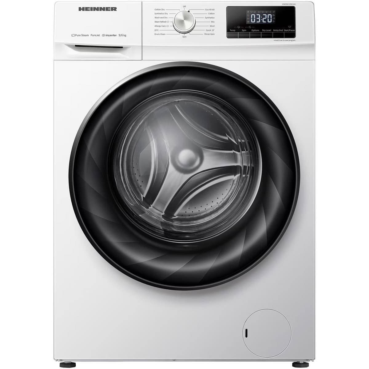 Masina de spalat rufe cu uscator Heinner HWDM-H9614A