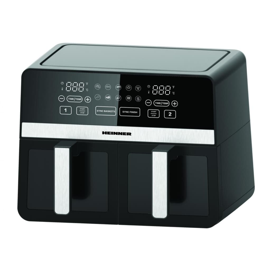 Friteuza dubla cu aer cald Heinner SimCook HAF-K10DB24BK