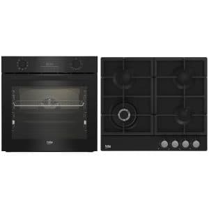Set plita si cuptor incorporabil Beko BBSM17330BCS