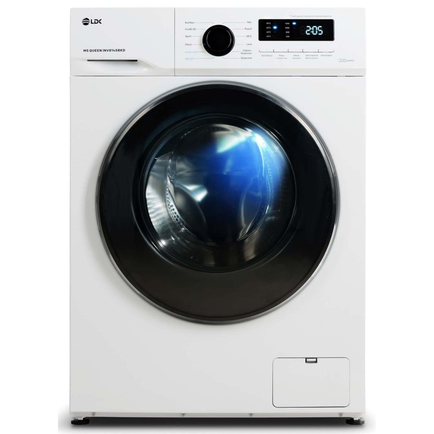 Masina de spalat rufe LDK Queen INV814SBKD