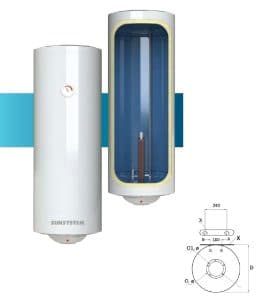 Boiler electric Sunsystem MB SLIM 50 V/EL 3KW