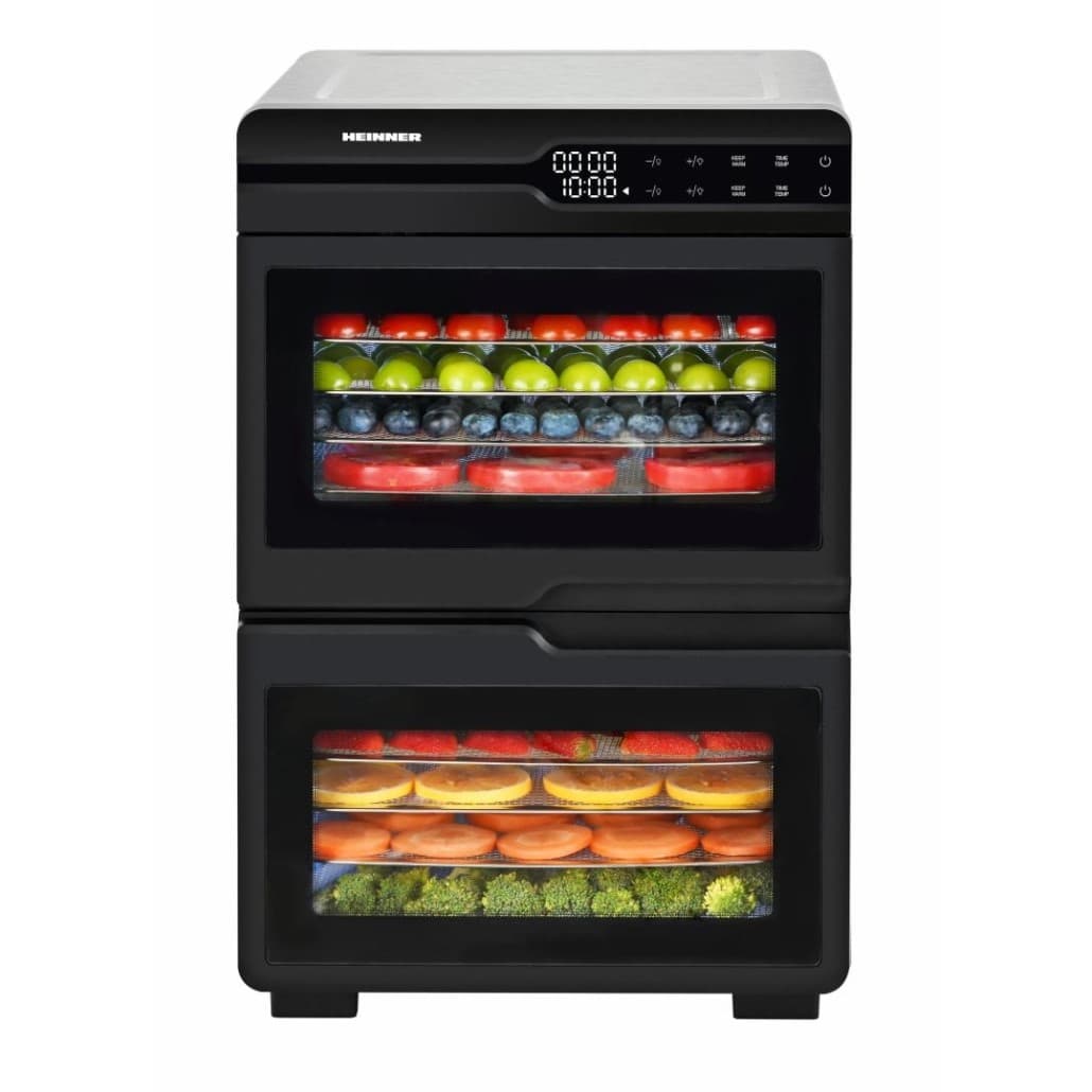 Deshidrator fructe si legume Heinner DualDry Pro HFD-KDDB1200BKSS